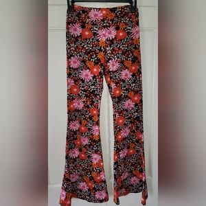 Flair floral hippie pants. Size small
